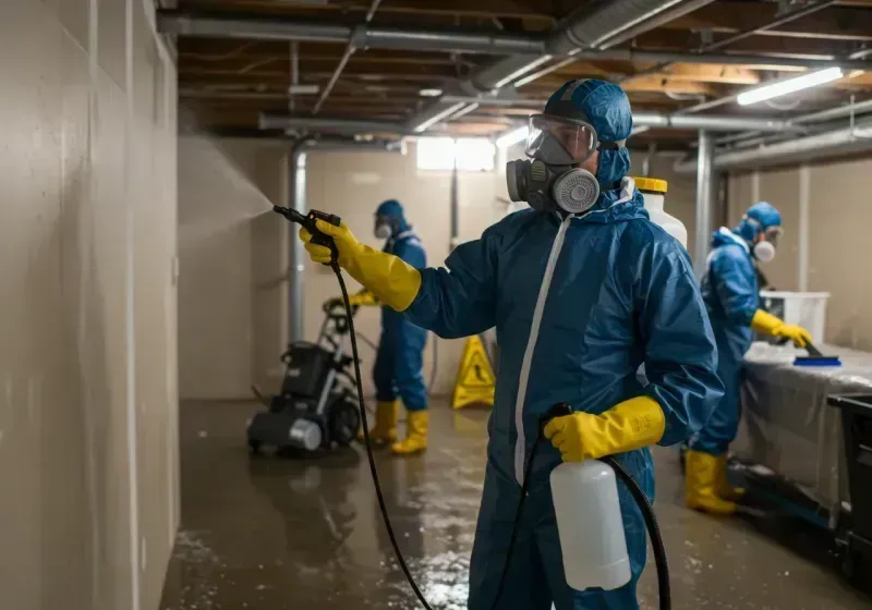 Basement Sanitization and Antimicrobial Treatment process in Harker Heights, TX